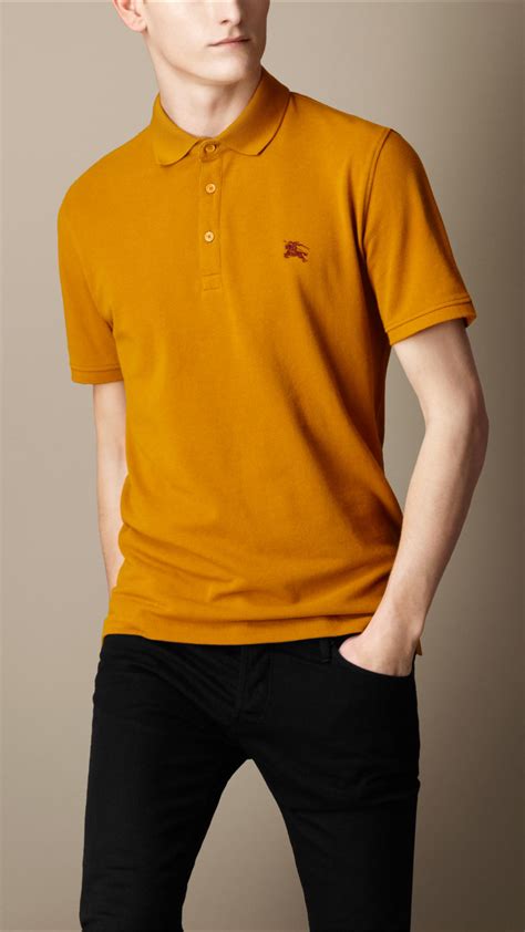 yellow burberry polo|burberry polo for men.